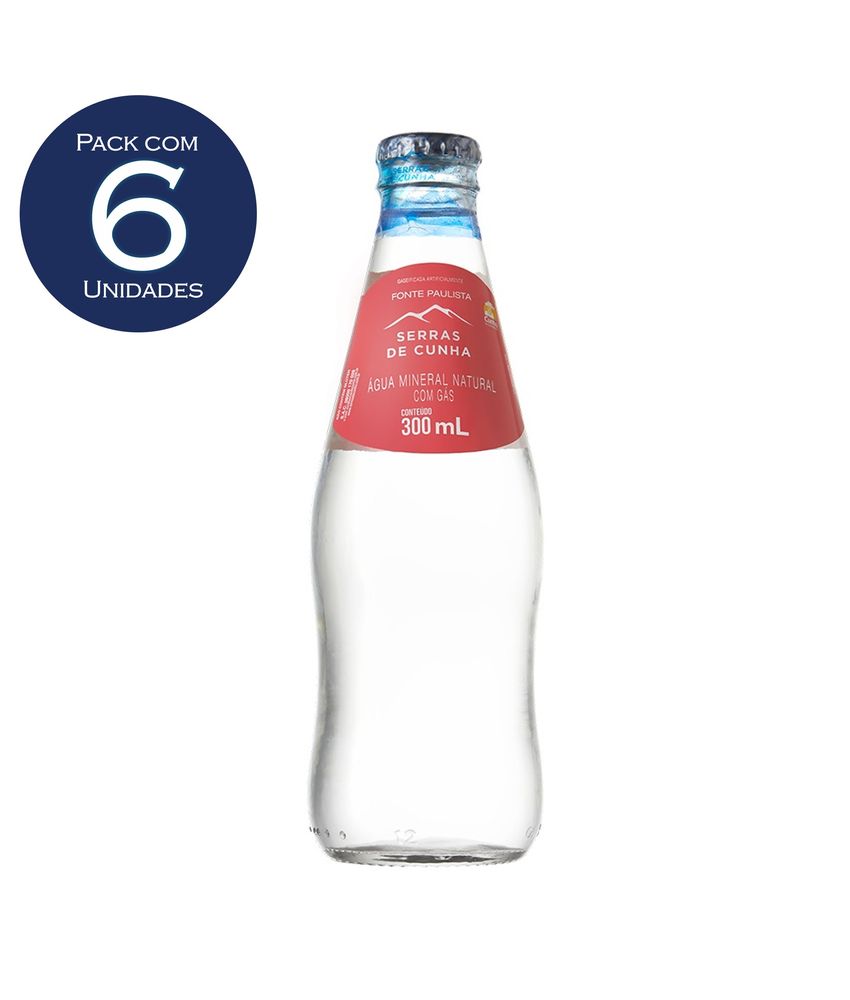 AGUA MINERAL COM GAS SERRAS DE CUNHA OW 300mL